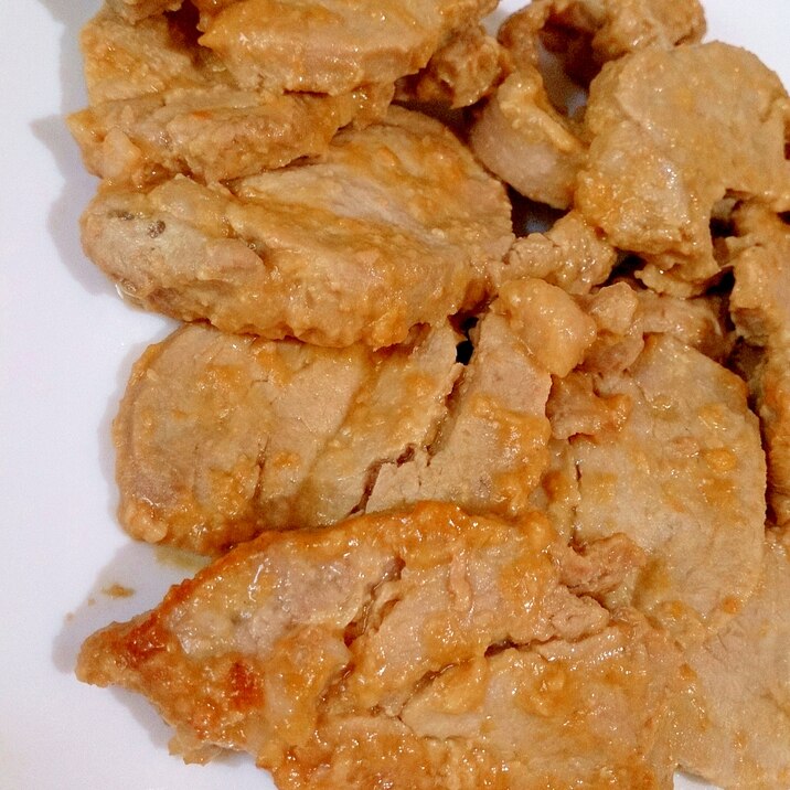 豚ヒレ(豚ヘレ)肉のにんにく味噌マヨ漬けソテー